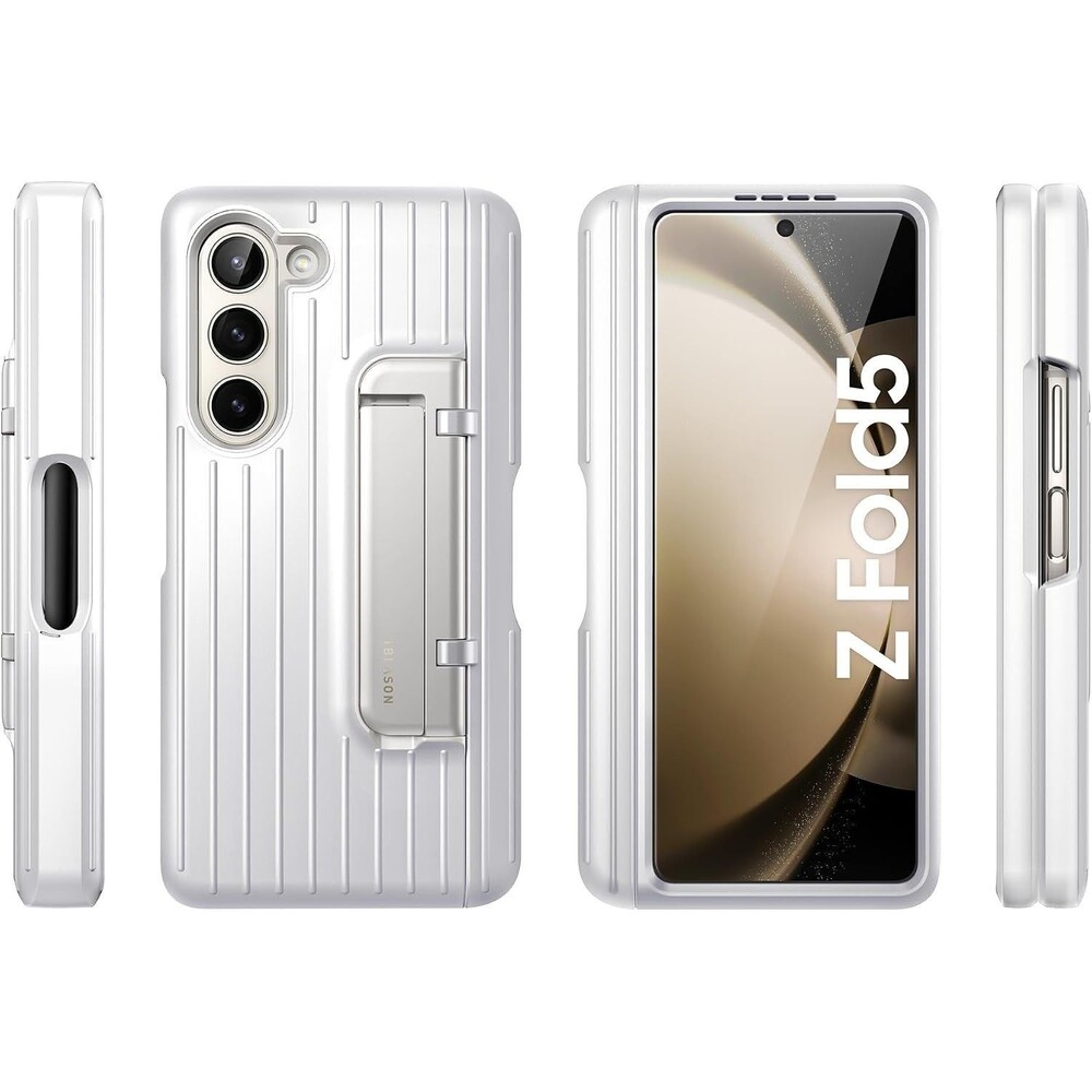 i-Blason for Samsung Galaxy Z Fold 5 Case (2023) with S Pen Holder & 3 Silicone